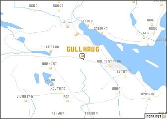 map of Gullhaug