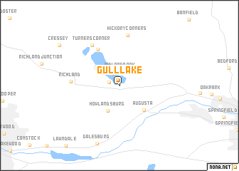 map of Gull Lake