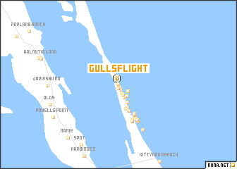 map of Gulls Flight