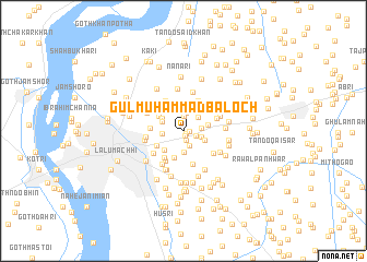 map of Gul Muhammad Baloch