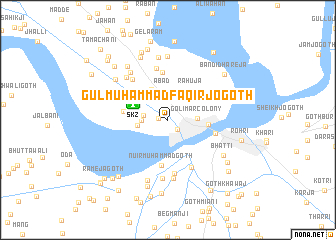 map of Gul Muhammad Faqīr jo Goth