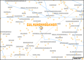 map of Gul Muhammad Khān