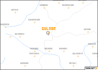 map of Gülnar