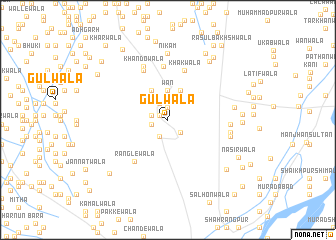 map of Gulwāla