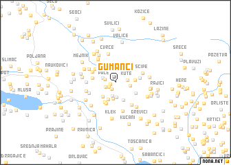 map of Gumanci