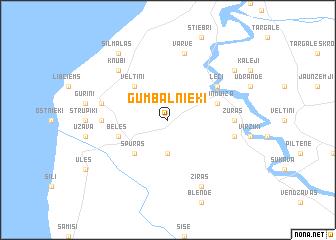 map of Gumbalnieki