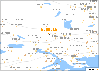 map of Gumböle