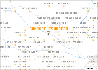 map of Gumbrechtshoffen