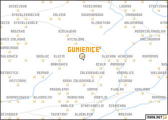 map of Gumienice