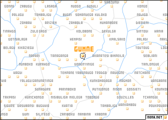 map of Gumne
