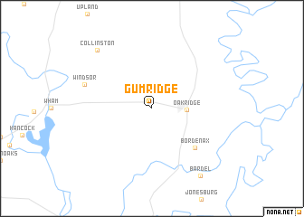 map of Gum Ridge