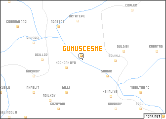 map of Gümüşçeşme