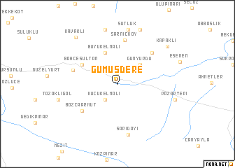 map of Gümüşdere