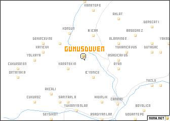 map of Gümüşdüven