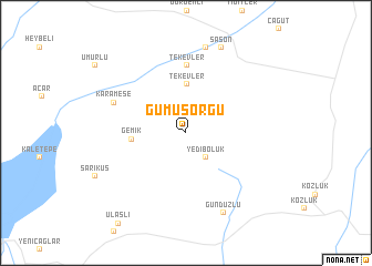 map of Gümüşörgü
