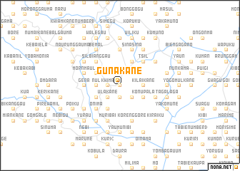 map of Gunakane