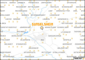 map of Gundelsheim