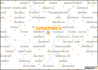 map of Gündersbach