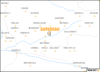map of Gündoğdu