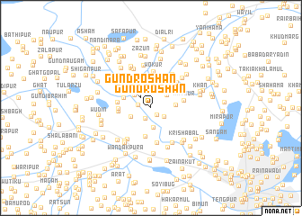 map of Gund Roshan