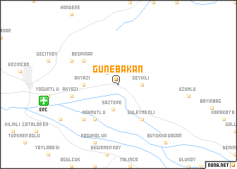 map of Günebakan