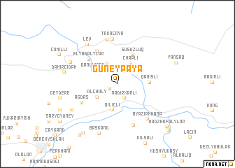 map of Güneypǝyǝ