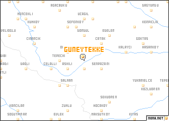 map of Güneytekke