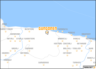 map of Güngören