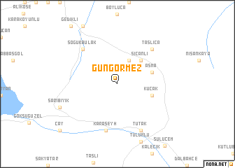 map of Güngörmez