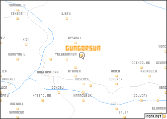 map of Güngörsün
