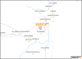 map of Gūnīch