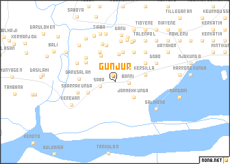 map of Gunjur