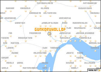 map of Gunkoru Wollof