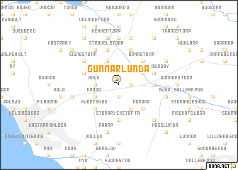 map of Gunnarlunda