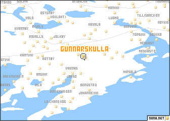 map of Gunnarskulla