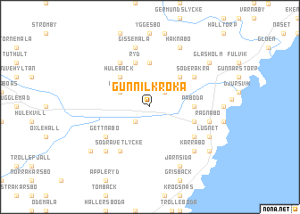 map of Gunnilkroka