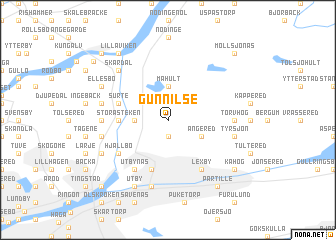 map of Gunnilse