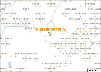 map of Günthersfeld