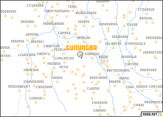 map of Gunungba