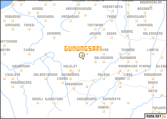 map of Gunungsari