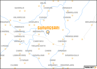 map of Gunungsari