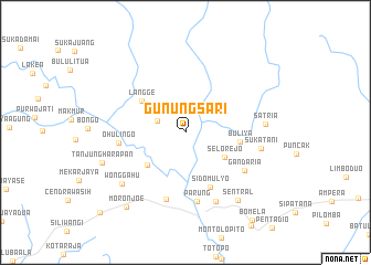 map of Gunungsari