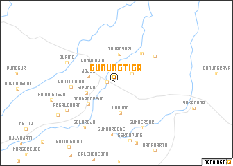 map of Gunungtiga