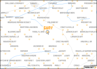 map of Guny
