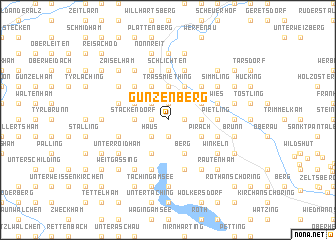 map of Gunzenberg