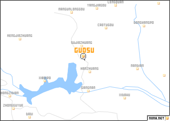 map of Guosu