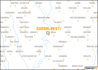 map of Gura Albeşti