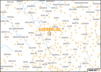 map of Gura Baliāl