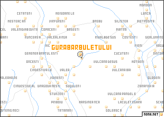 map of Gura Bărbuleţului