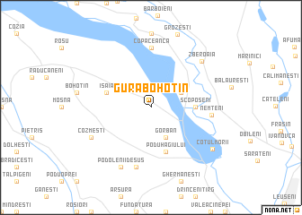 map of Gura Bohotin